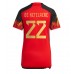 Billige Belgia Charles De Ketelaere #22 Hjemmetrøye Dame VM 2022 Kortermet